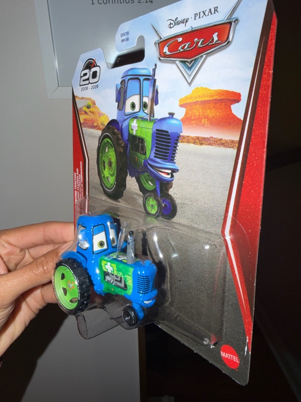 Mattel Disney Pixar Cars Blue and Green Tractor Character Toy